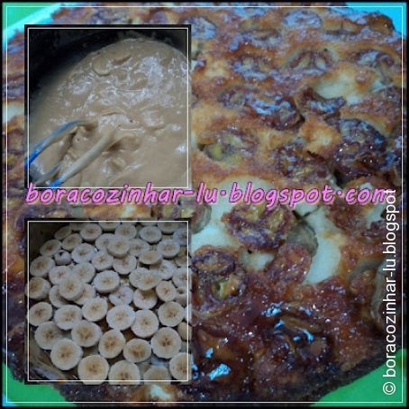Bolo de Banana com caramelo