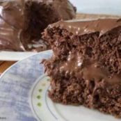 Bolo de chocolate com iogurte com Nutela