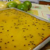 Bolo de maracujá e cenoura