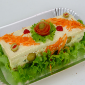 Torta de Pão de Forma com legumes  - Etapa 4