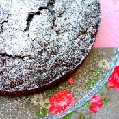 Bolo de Chocolate, Pêra e Amêndoa