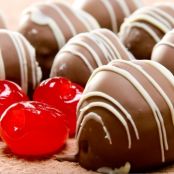 Trufas Recheadas com Brigadeiro e Cereja