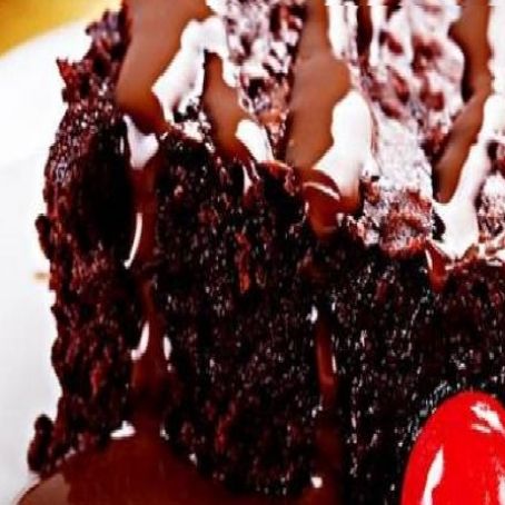 Brownie com cobertura quente de Danette