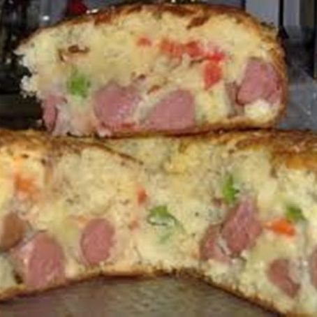 Cachorro quente de forno