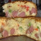 Cachorro quente de forno