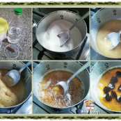 Manjar de coco com calda de ameixas - Etapa 4