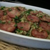 Arroz com Lentilha e Calabresa