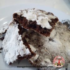 Biscoitos de Chocolate Nevados (Crinkles)