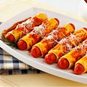 Canelloni de Salsicha e Ricota ao Molho de Tomate