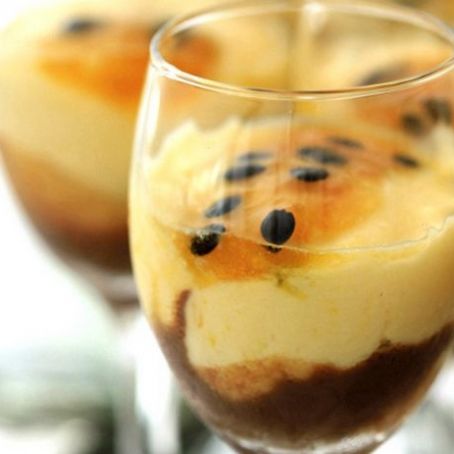 Mousse de Chocolate com Maracujá