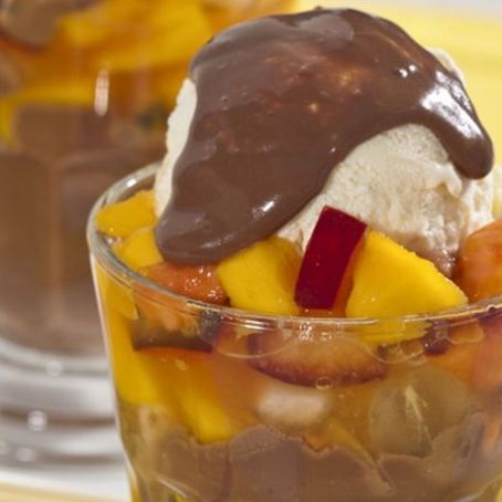 Forma de Frutas com Sorvete