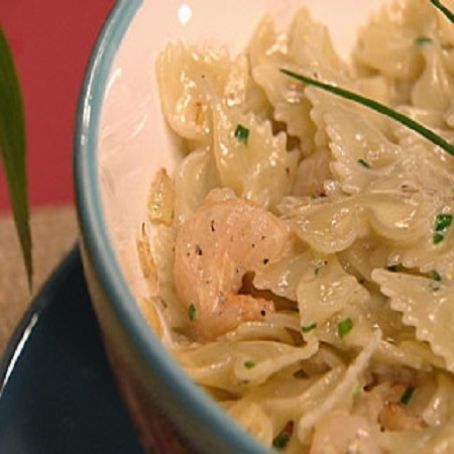 Farfalle de camarões