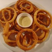 Anéis de cebola Fritos.