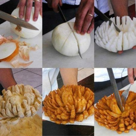 Cebola e o molho do Outback (Blooming Onion)