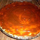 Cheesecake com cobertura de doce de leite