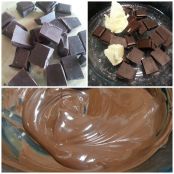 Mini-Mousses de Chocolate Surpresa - Etapa 1