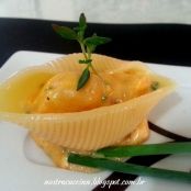 Conchiglione ao molho cremoso de camarão