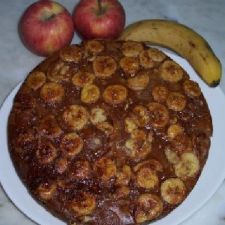 Bolo de Banana e Aveia