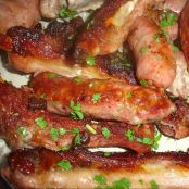 Costela na pressão com linguiça