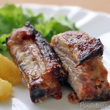 Costelinha de porco assado