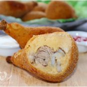 Coxinha de frango empanada