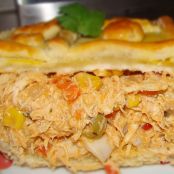 Empadão de frango com creme de leite