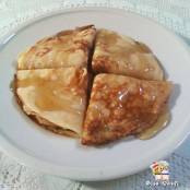 Crepe com doce de abóbora