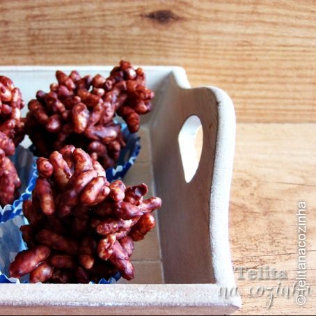 crocantes de arroz e chocolate