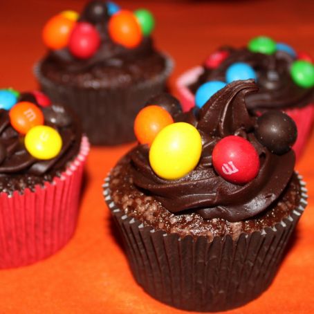 Cupcake de Brigadeiro com M&M&rsquo;s