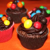 Cupcake de Brigadeiro com M&M&rsquo;s
