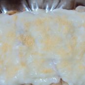 Banana com presunto e queijo ao molho branco