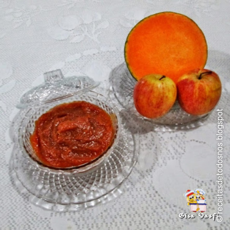 Doce de abóbora com maçã