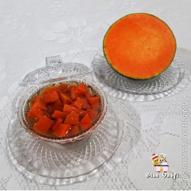 Doce de abóbora em calda