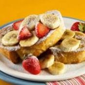 Bruschetta de banana e morango