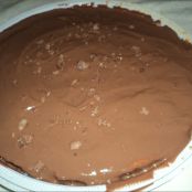 cheesecake com cobertura de chocolate