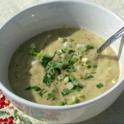 Sopa de Aveia e alho francês - sem lactose