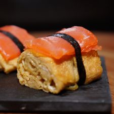 Tamago Yaki de salmão (omelete de salmão japonês)