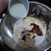 Pastel de tomate recheado com creme de queijo - Etapa 1