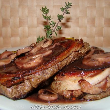 medalhões ao molho champignon