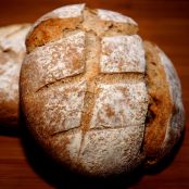 Pão de farinha integral e cereais