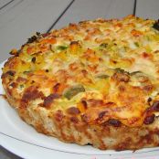 Torta de frango com legumes