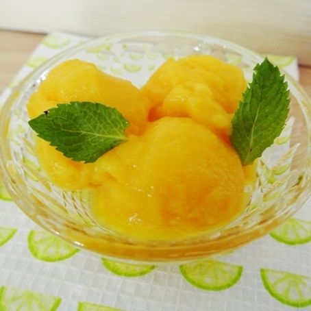 Sorbet de Manga e Champanhe