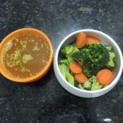 Caldo de brócolis - Etapa 1