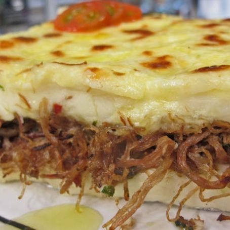 Escondidinho de carne seca