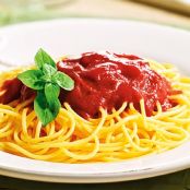 Macarrão molho vermelho
