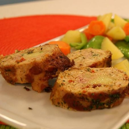 Rocambole de Frango com Bacon