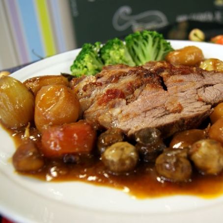 Carne Assada com Legumes