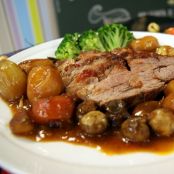 Carne Assada com Legumes