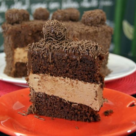 Bolo Mousse de Brigadeiro