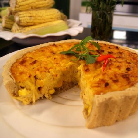 Torta de Milho Verde com Frango de liquidificador 